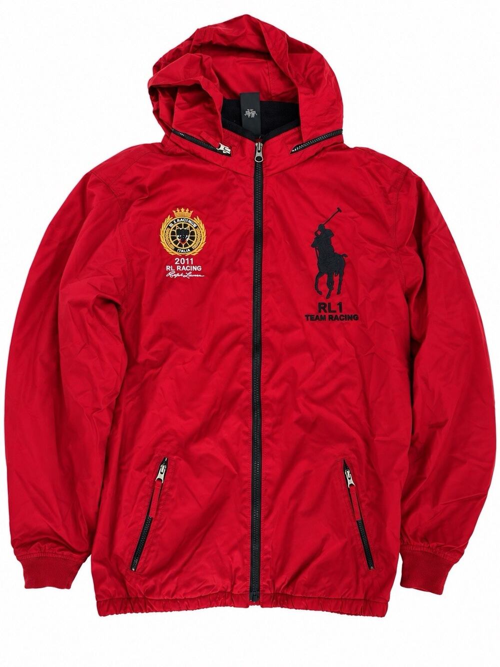 Polo Ralph Lauren RL1 Team Racing 2011 Jacket Boys XL 18-20 Italy Big Pony Red